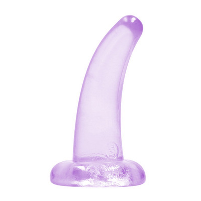 DILDO NON-REALISTIC CRYSTAL CLEAR 5 /11,5 CM ROXO REALROCK