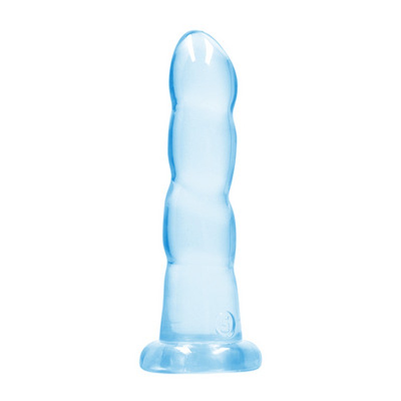DILDO NON-REALISTIC CRYSTAL CLEAR 7 /17 CM AZUL REALROCK