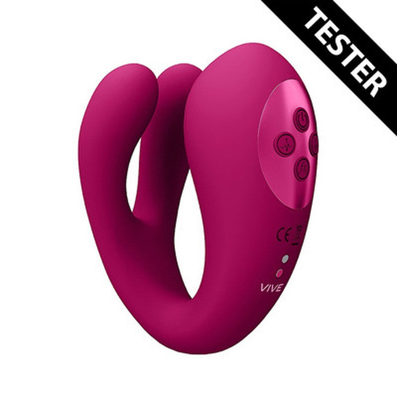 TESTER VIBRADOR PARA CASAL YOKO TRIPLE ACTION DUAL PRONGS ROSA VIVE