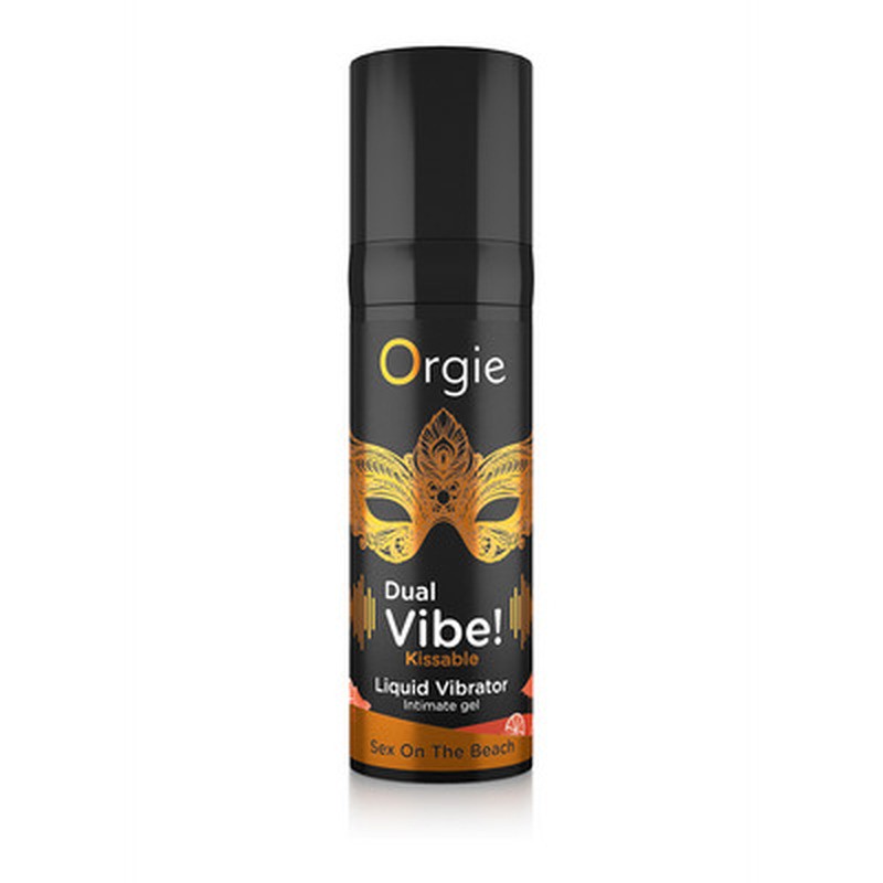 VIBRADOR LÍQUIDO BEIJÁVEL DUAL VIBE SEX ON THE BEACH 15ML ORGIE