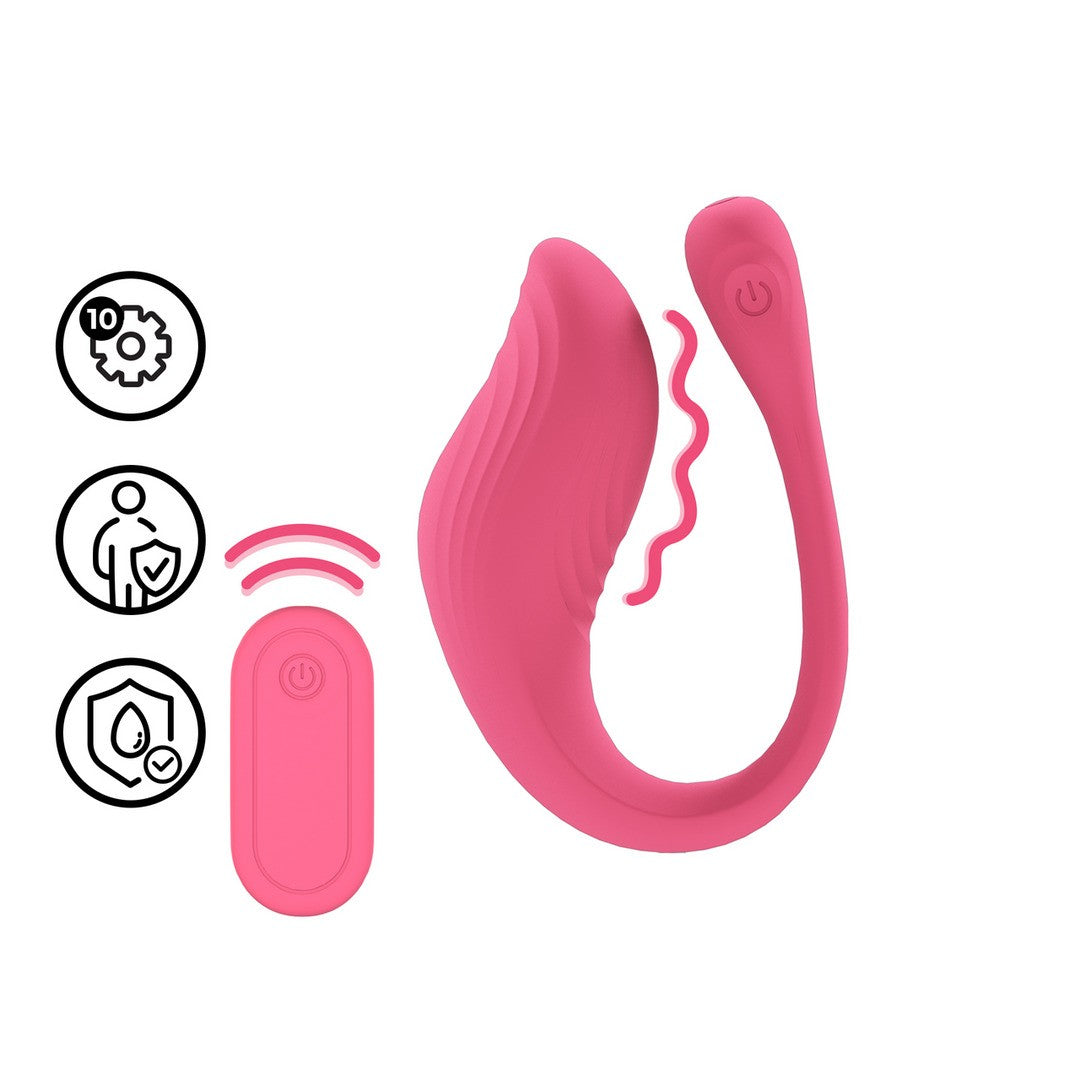 OVO VIBRATÓRIO COM COMANDO G-SPOT VIBE ROSA LOVELINE