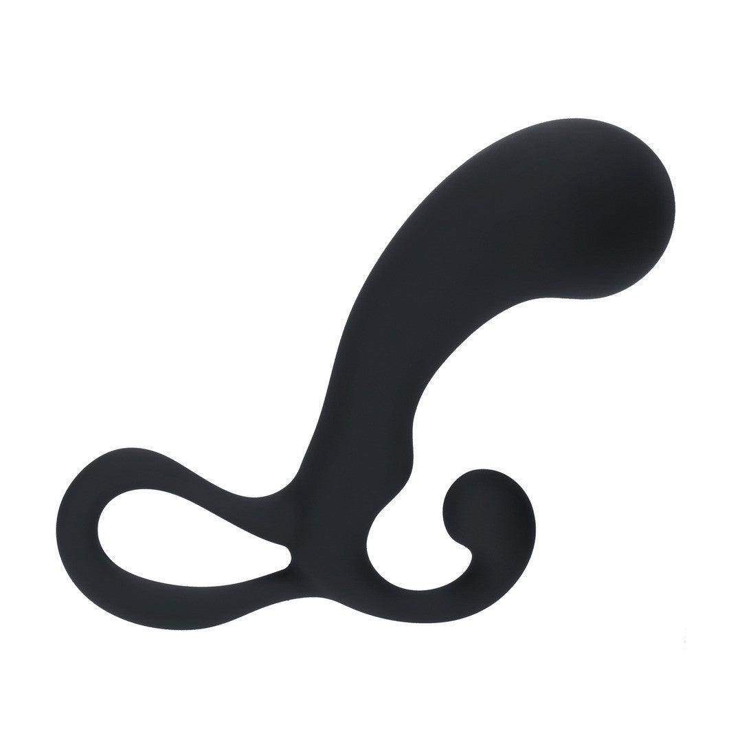 ESTIMULADOR DE PRÓSTATA EM SILICONE COM BOLBO E ALÇA M PRETO LEVELZ