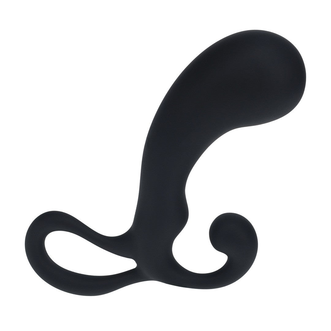 ESTIMULADOR DE PRÓSTATA EM SILICONE COM BOLBO E ALÇA L PRETO LEVELZ