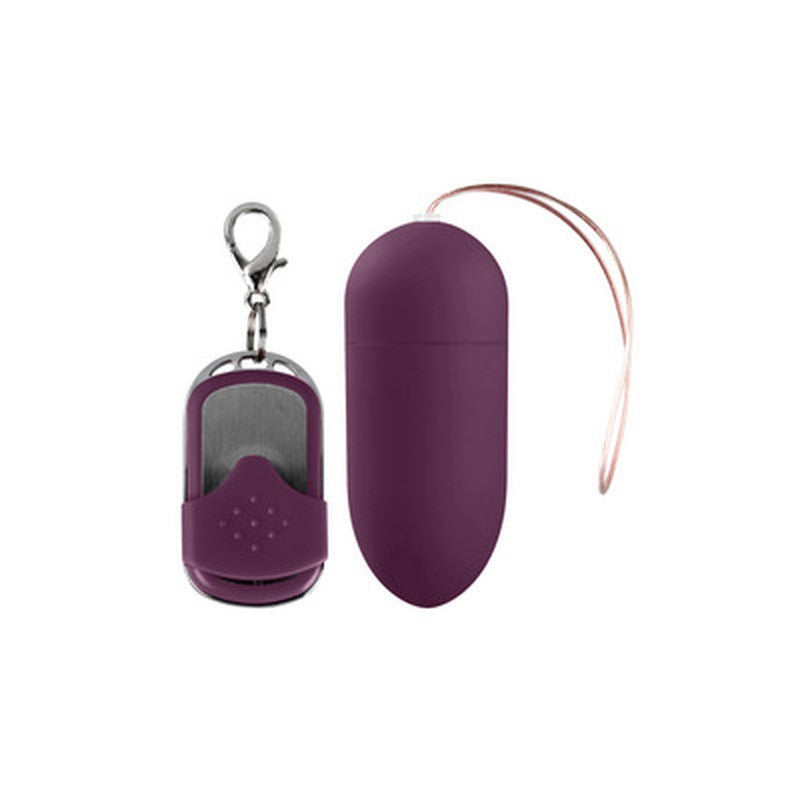 OVO VIBRATÓRIO COM COMANDO L ROXO SHOTS TOYS