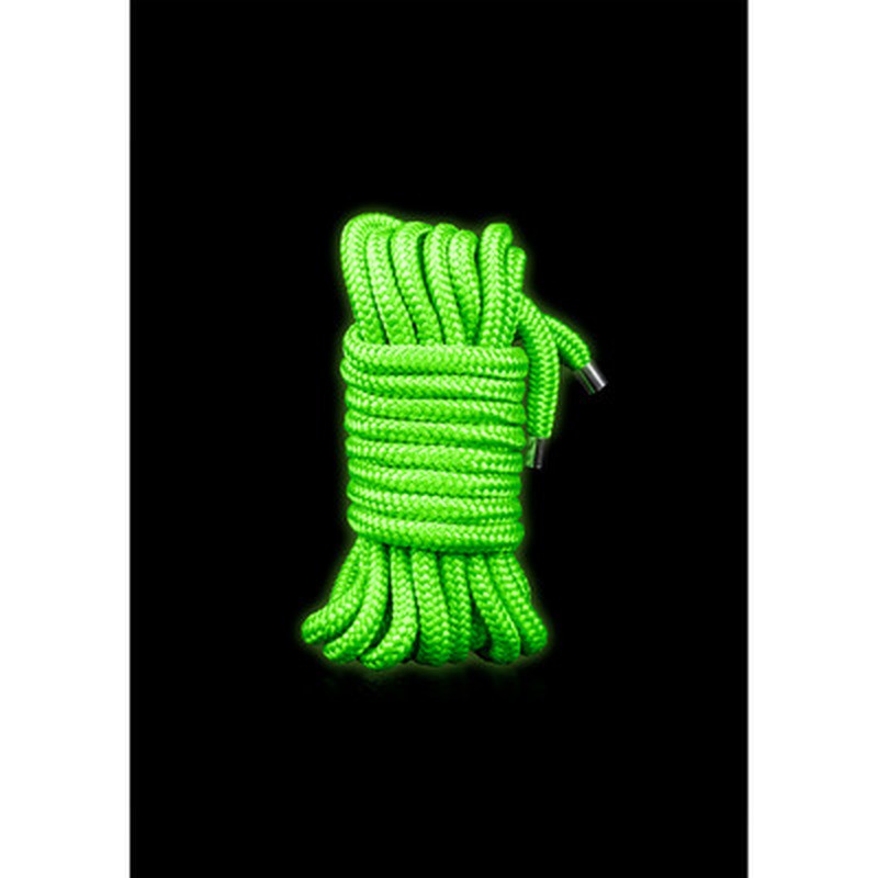 CORDA BONDAGE FLUORESCENTE GLOW IN THE DARK 16.4 FT /5 M OUCH!