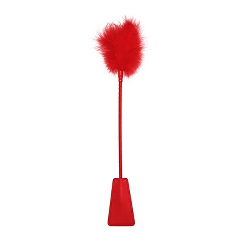 ESPANADOR DE PLUMAS COM CHIBATA VERMELHA OUCH!