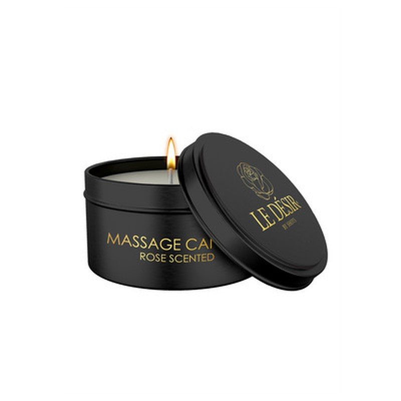 VELA DE MASSAGEM COM AROMA A ROSAS EROTIC 100 GR LE DÉSIR