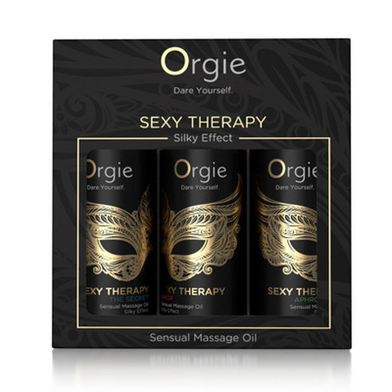 CONJUNTO DE ÓLEOS DE MASSAGEM SEXY THERAPY SENSUAL MINI SIZE 3X30ML ORGIE