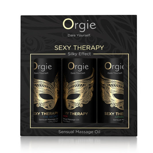 CONJUNTO DE ÓLEOS DE MASSAGEM SEXY THERAPY SENSUAL MINI SIZE 3X30ML ORGIE