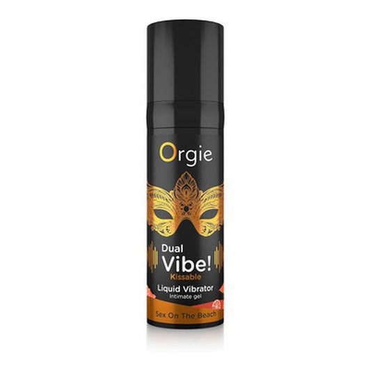 VIBRADOR LÍQUIDO BEIJÁVEL DUAL VIBE SEX ON THE BEACH 15ML ORGIE