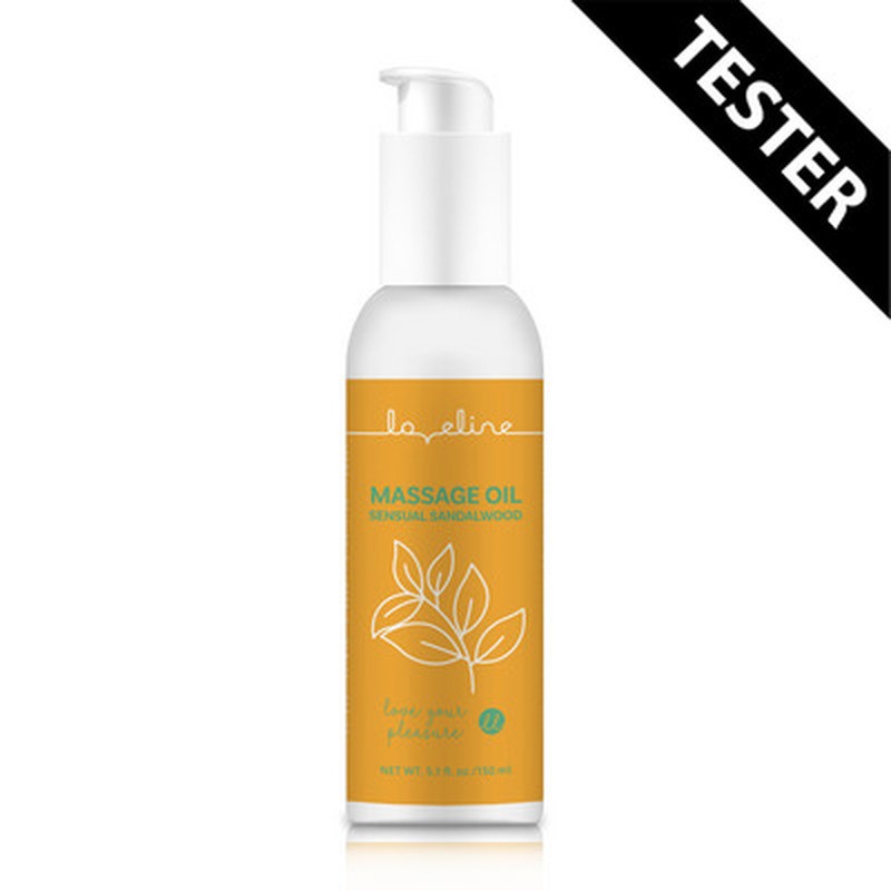TESTER ÓLEO DE MASSAGEM SÂNDALO SENSUAL - 5.1 FL OZ / 150 ML - LOVELINE