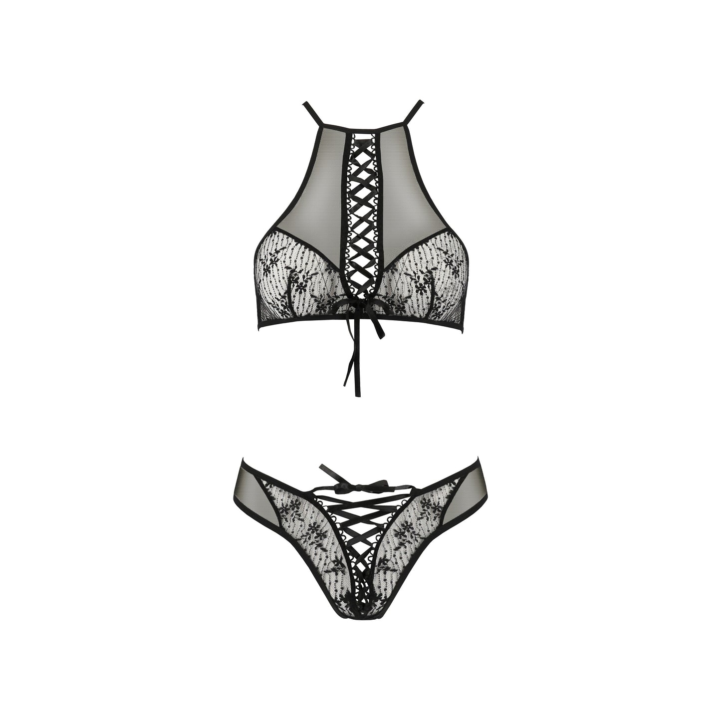 CONJUNTO DE 2 PEÇAS AZALIA PRETO EROTIC LINE PASSION40-42 L/XL