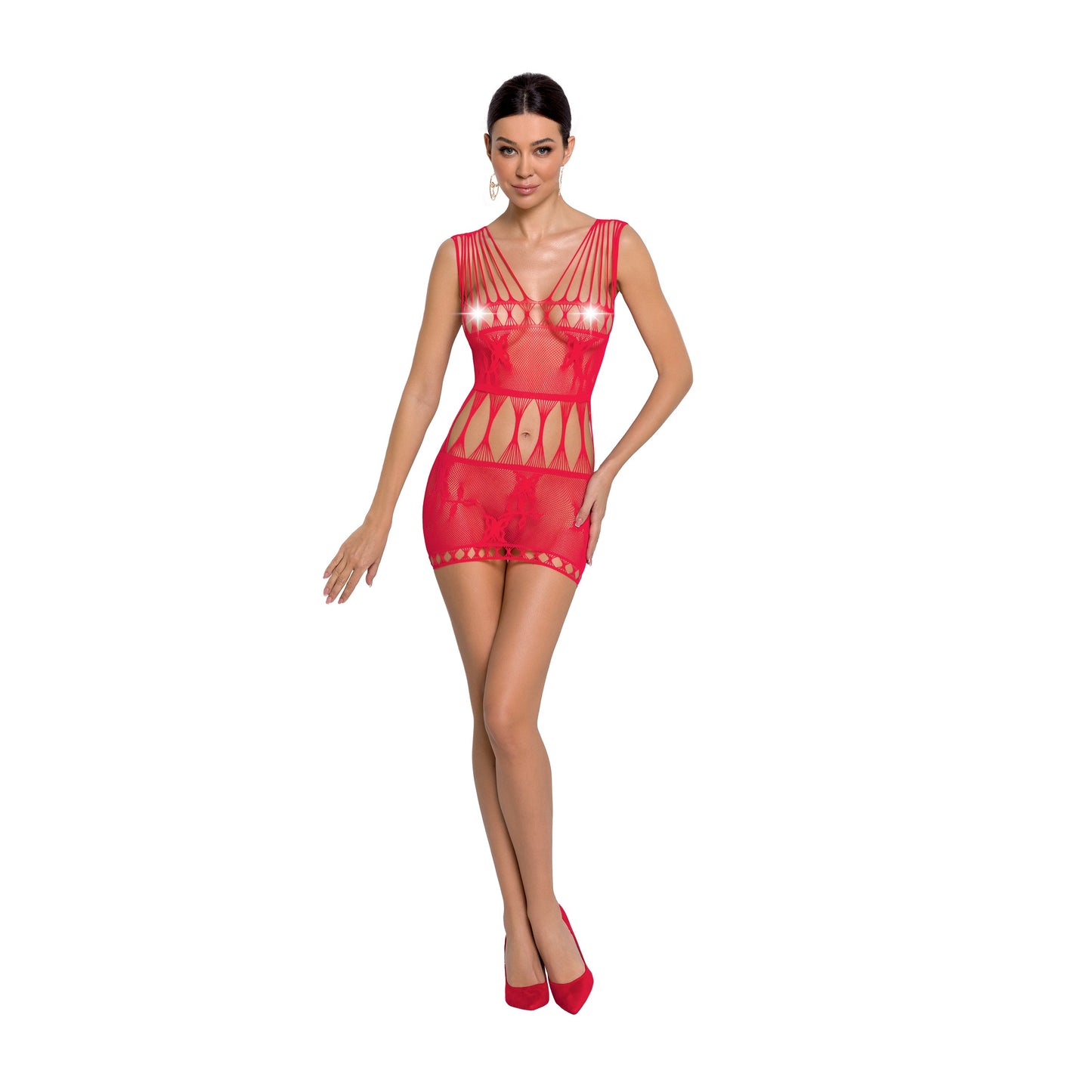 VESTIDO BS090 VERMELHO EROTIC LINE PASSIONT. ÚNICO
