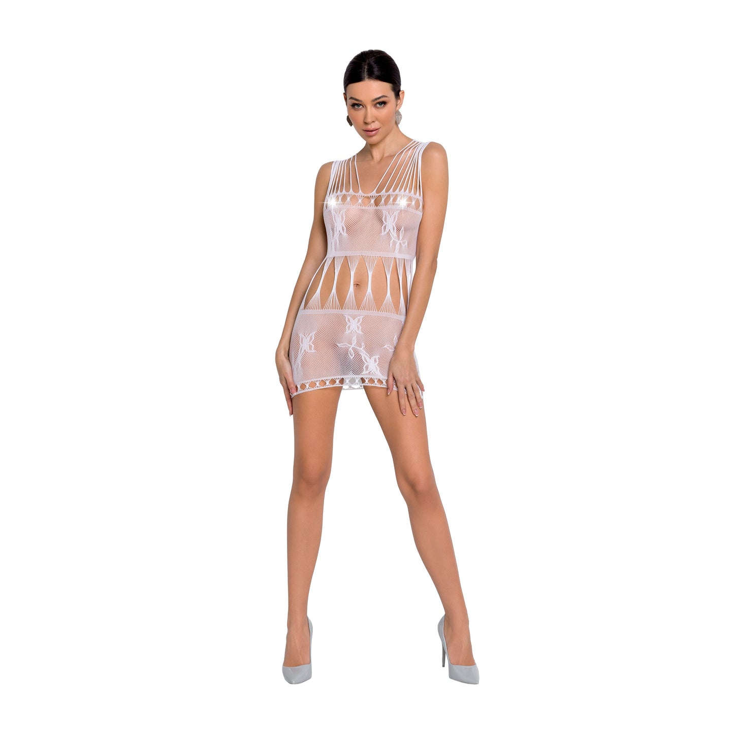 VESTIDO BS090 BRANCO EROTIC LINE PASSIONT. ÚNICO