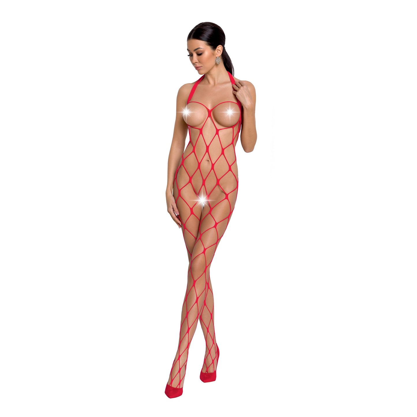 CATSUIT BS091 VERMELHO EROTIC LINE PASSIONT. ÚNICO