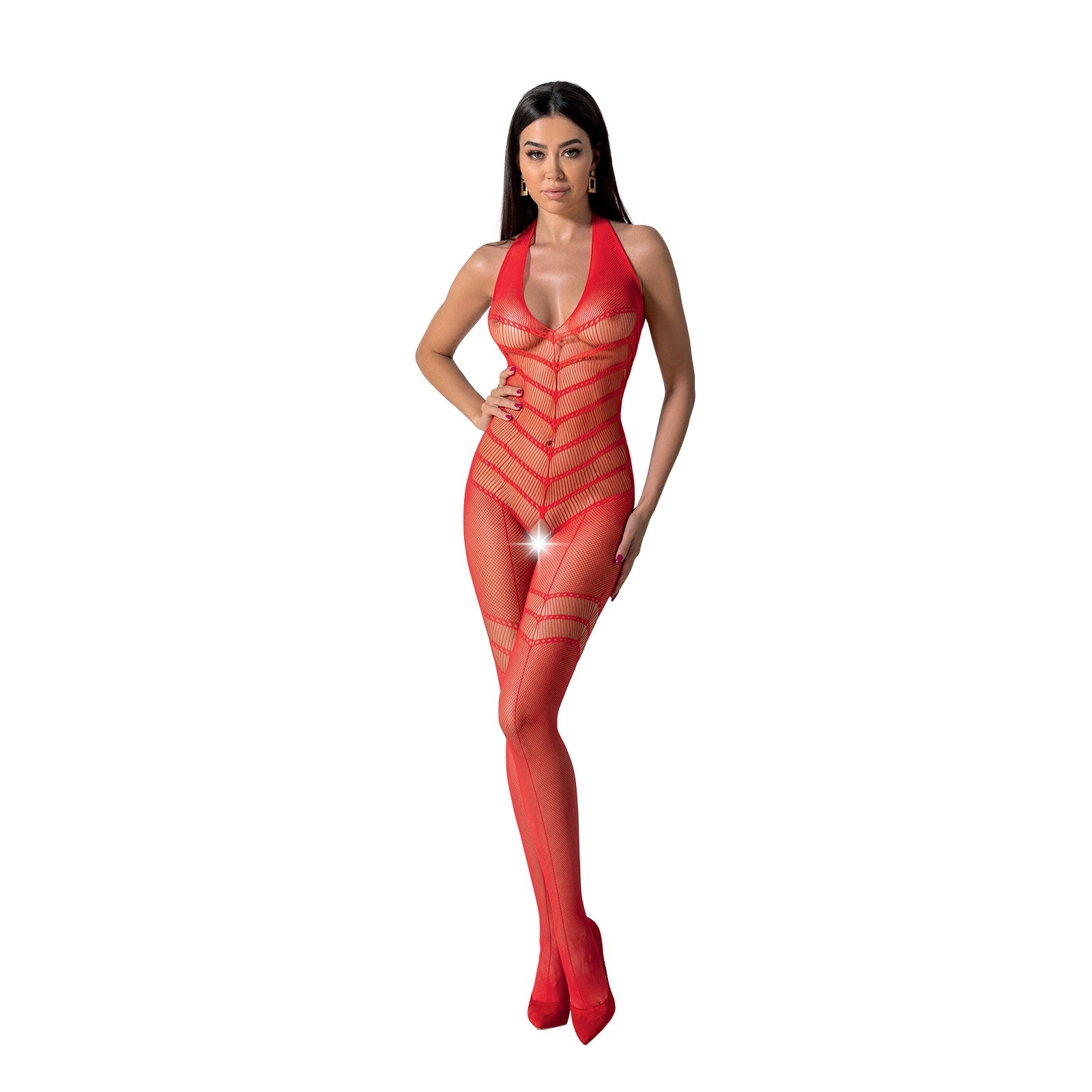 CATSUIT BS100 VERMELHO EROTIC LINE PASSIONT. ÚNICO