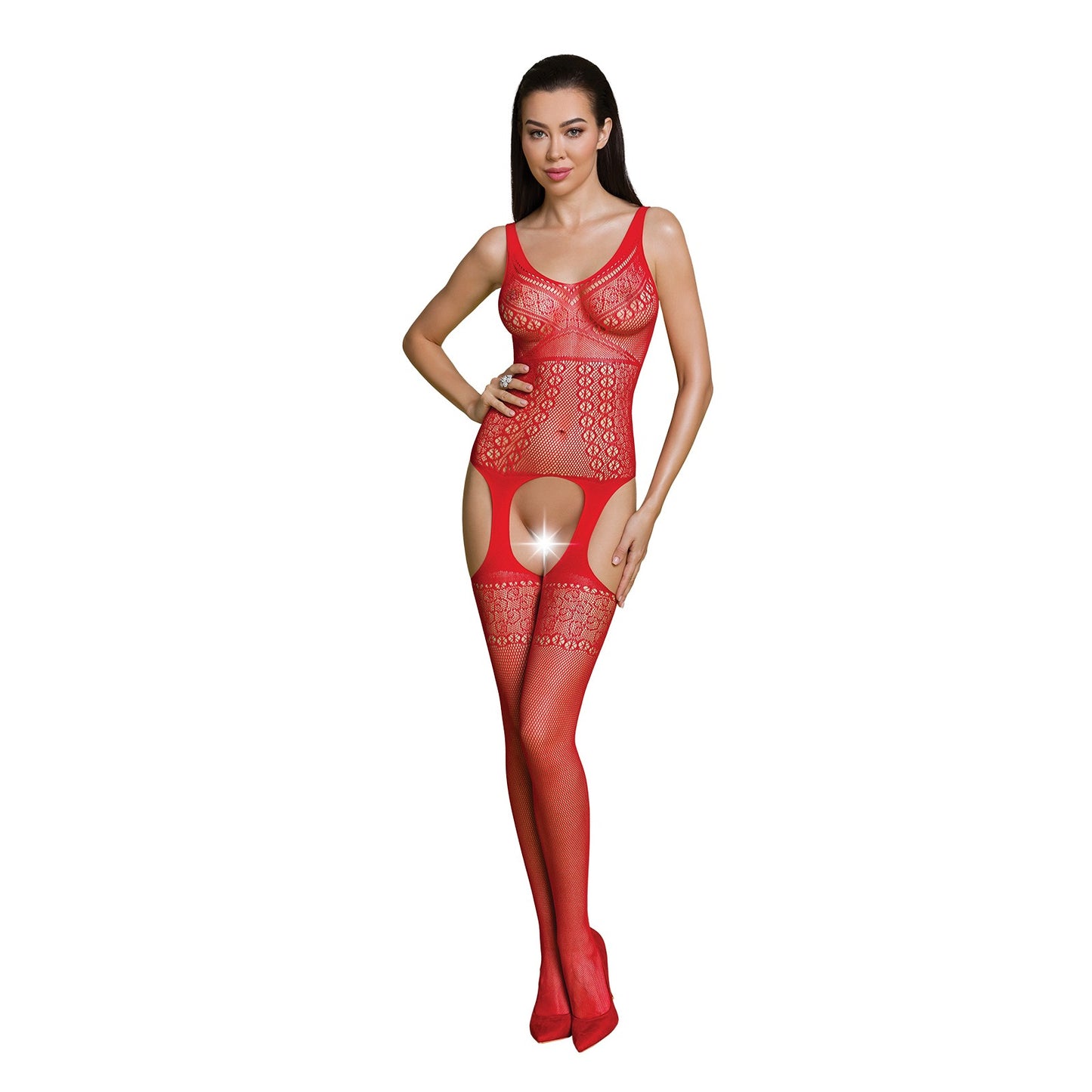 CATSUIT BS010 VERMELHO ECO COLLECTION PASSION T. ÚNICO