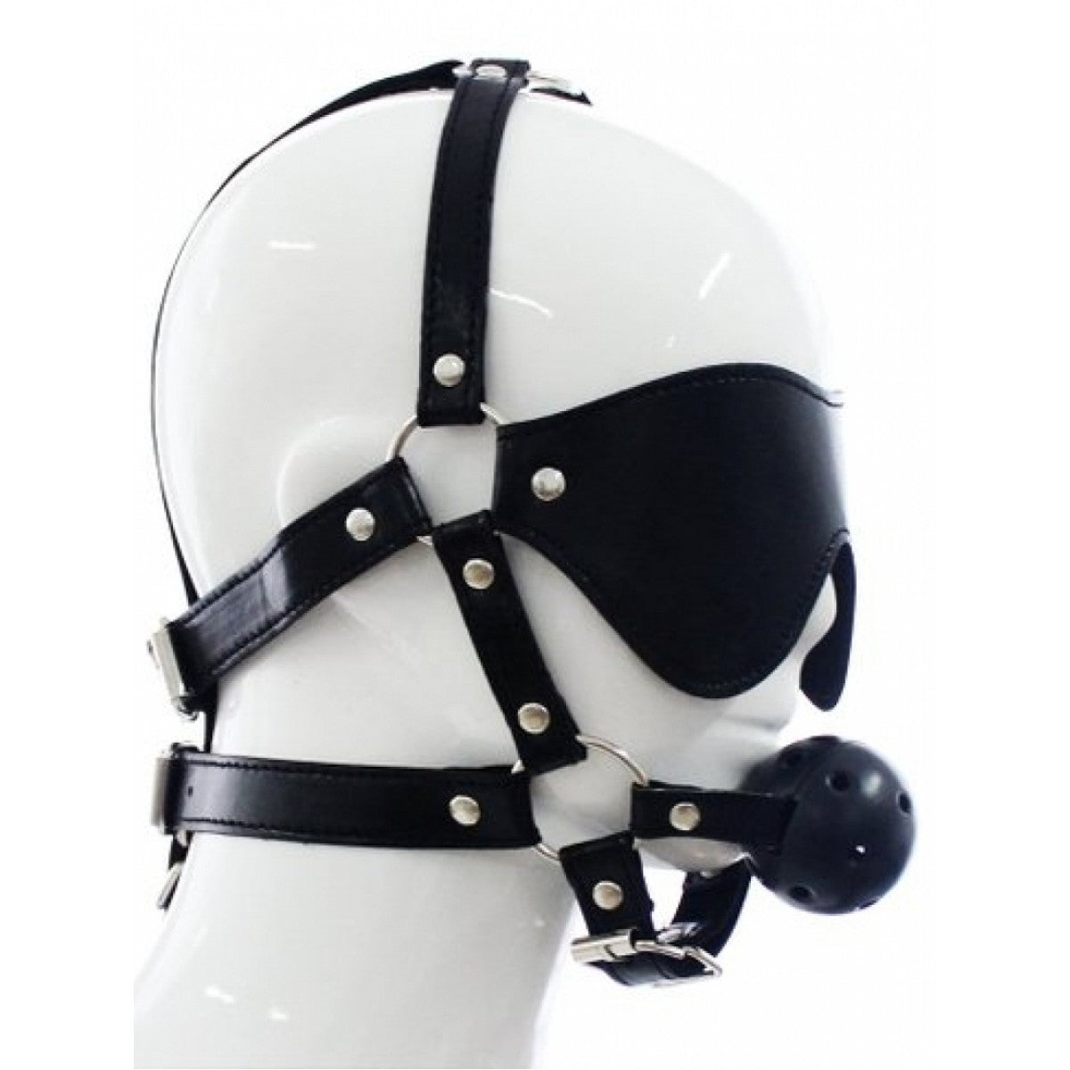 ARNÊS FACIAL COM VENDA E MORDAÇA OVER THE HEAD ARGUS TOYS