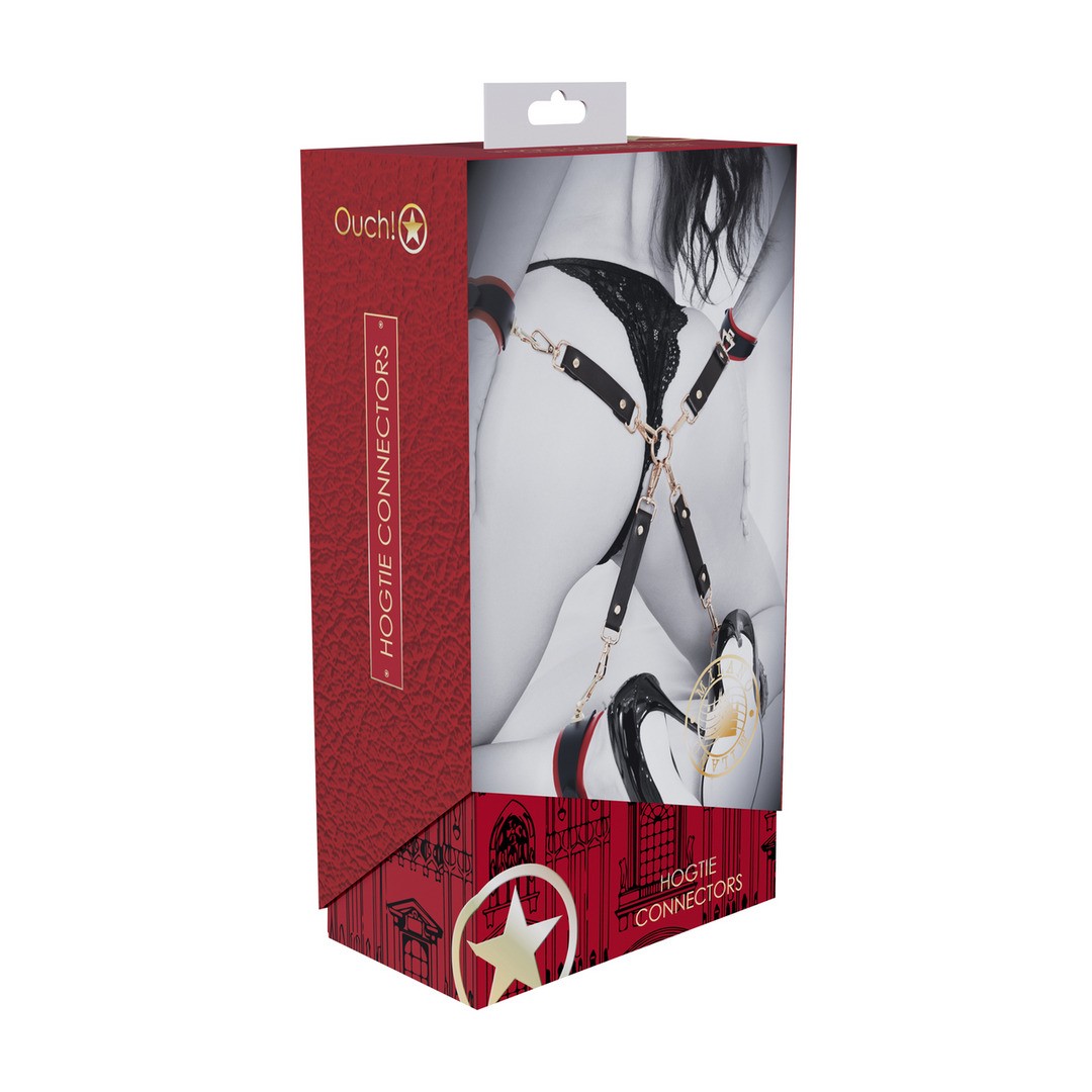 CONEXÃO HOGTIE MILAN COLLECTION PRETO/VERMELHO OUCH!