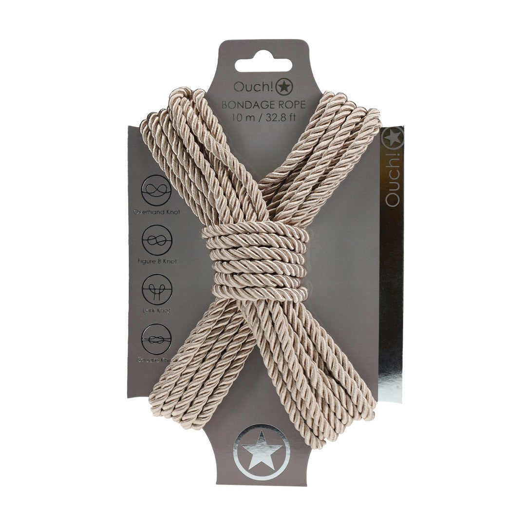 CORDA DE POLIÉSTER PARA BONDAGE 32.8 FT / 10 M DOURADA OUCH!