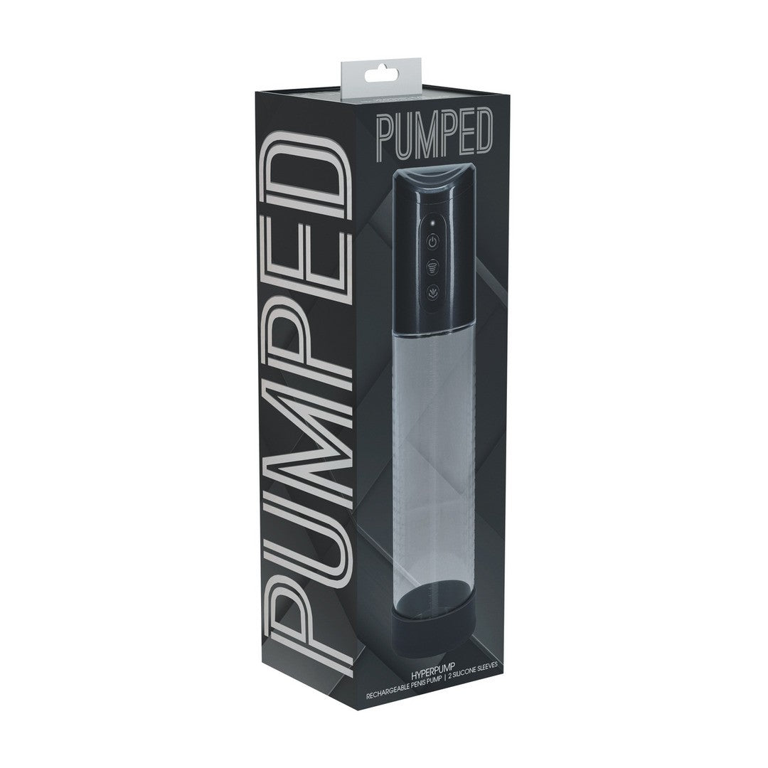 BOMBA RECARREGÁVEL PARA O PÉNIS HYPERPUMP GUN METAL PUMPED