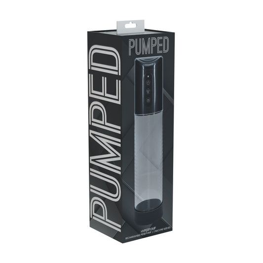 BOMBA RECARREGÁVEL PARA O PÉNIS HYPERPUMP GUN METAL PUMPED