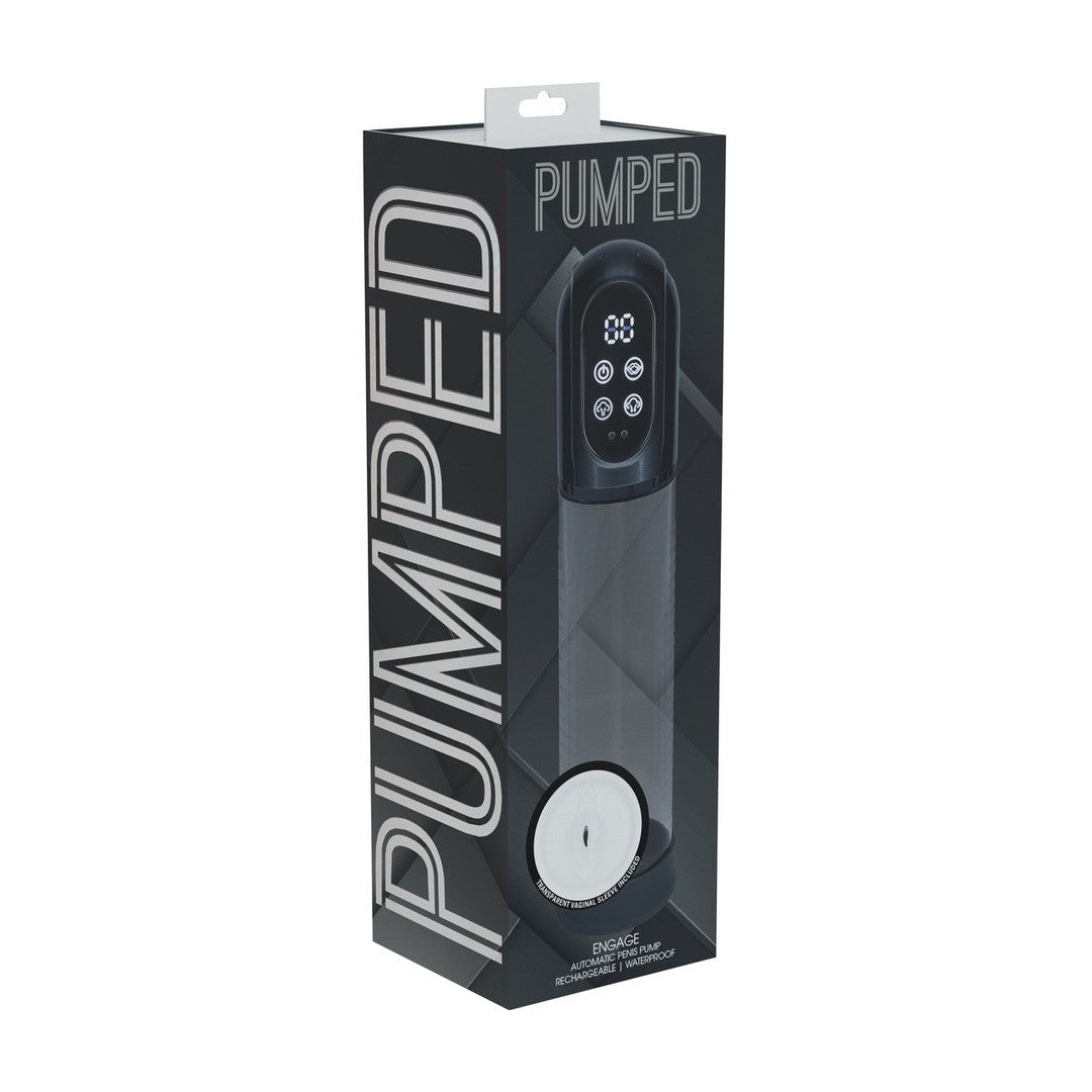 BOMBA PARA O PÉNIS AUTOMÁTICA E MASTURBADOR ENGAGE GUN METAL PUMPED