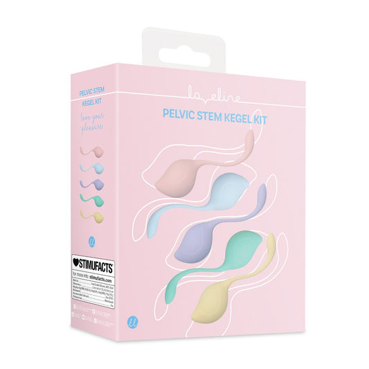 CONJUNTO DE 5 BOLAS VAGINAIS PELVIC STEM KEGEL KIT MULTICOLOR LOVELINE