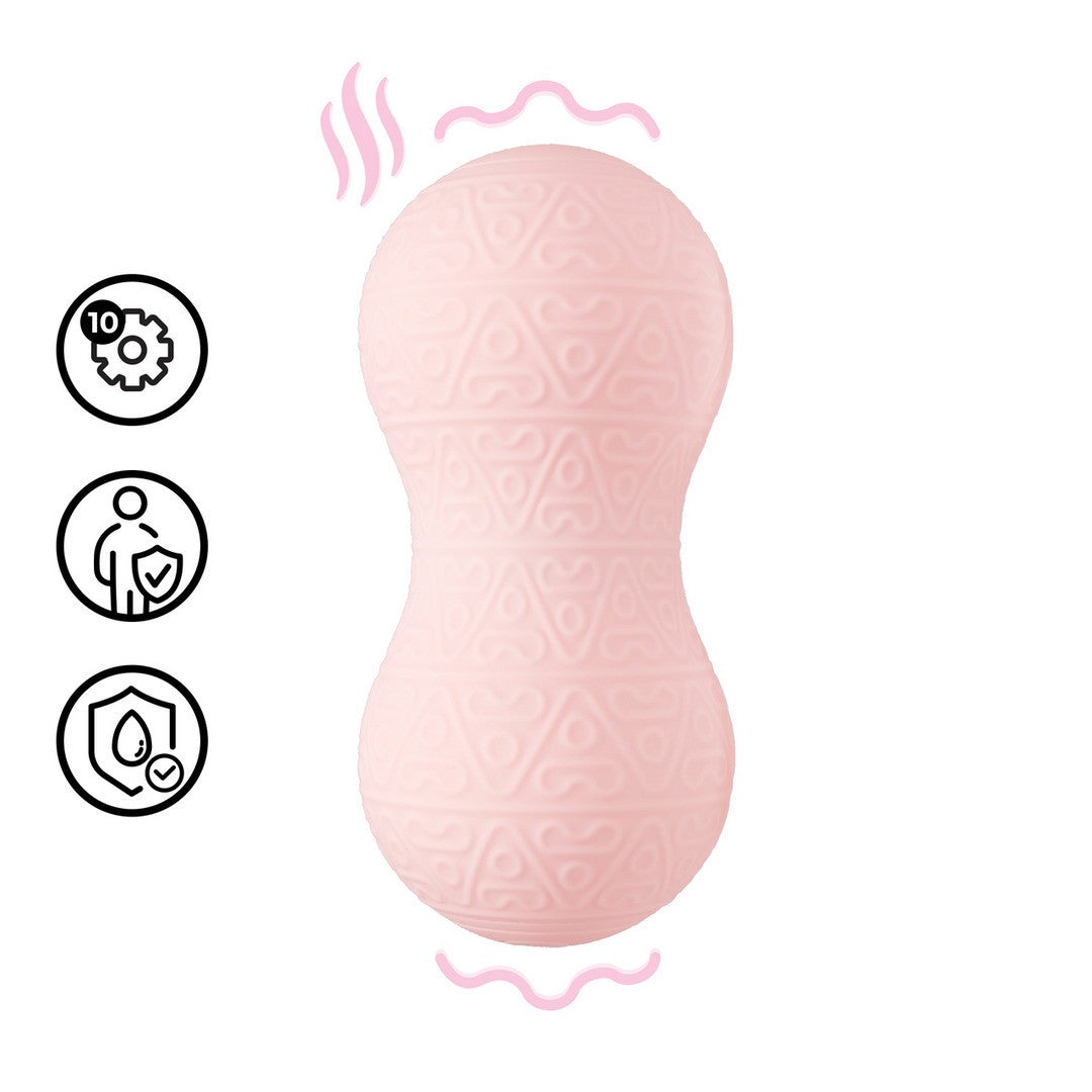 MASSAJADOR COM VIBRAÇÃO E FUNÇÃO DE AQUECIMENTO ROSA LOVELINE