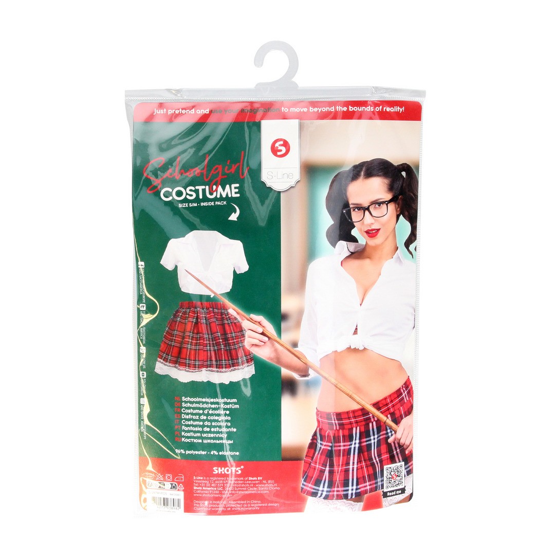 FANTASIA DE ESTUDANTE BRANCO S-LINE 36-38 S/M