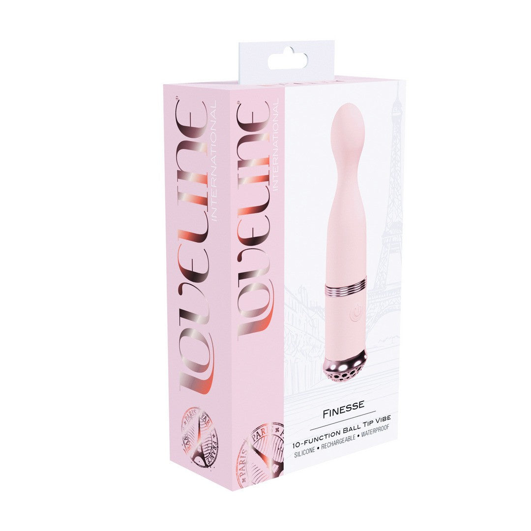 VIBRADOR FINESSE BALL TIP VIBE ROSA LOVELINE