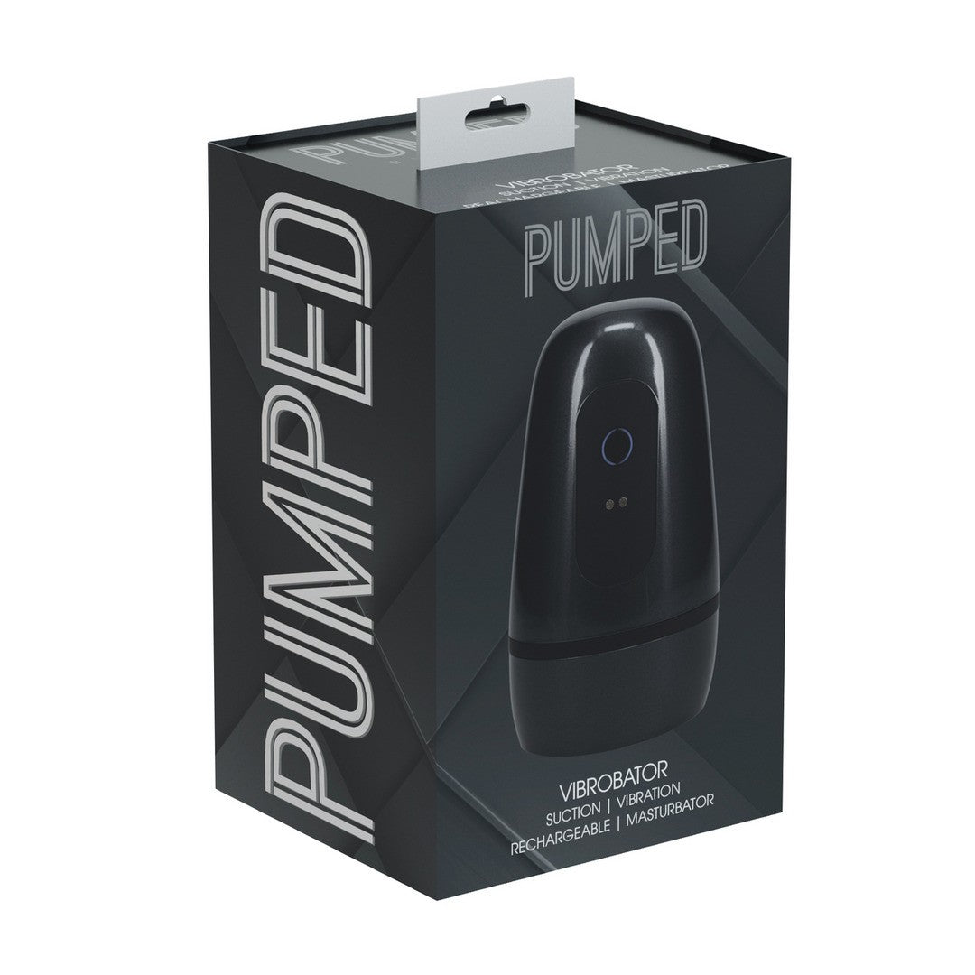MASTURBADOR DE SUCÇÃO DE PRESSÃO NEGATIVA COM VIBRAÇÃO PULSAR GUN METAL PUMPED