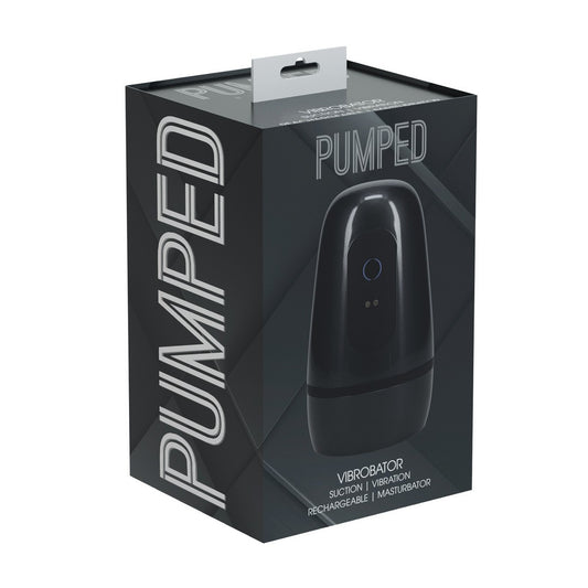MASTURBADOR DE SUCÇÃO DE PRESSÃO NEGATIVA COM VIBRAÇÃO PULSAR GUN METAL PUMPED