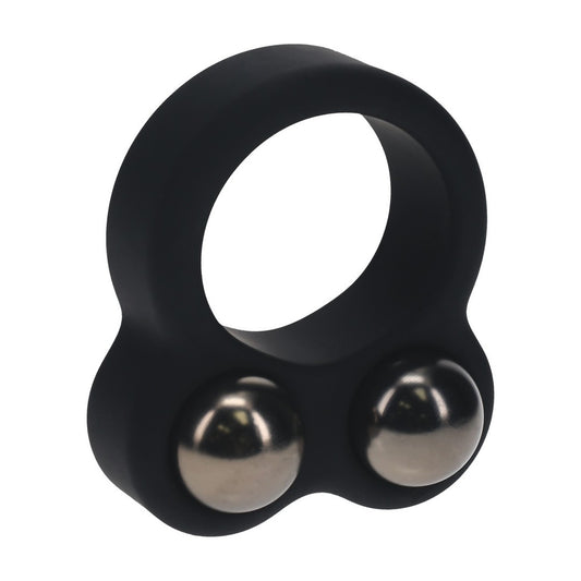 ANEL PARA O PÉNIS EM SILICONE LÍQUIDO COM PESO DUPLO PRETO LEVELZ