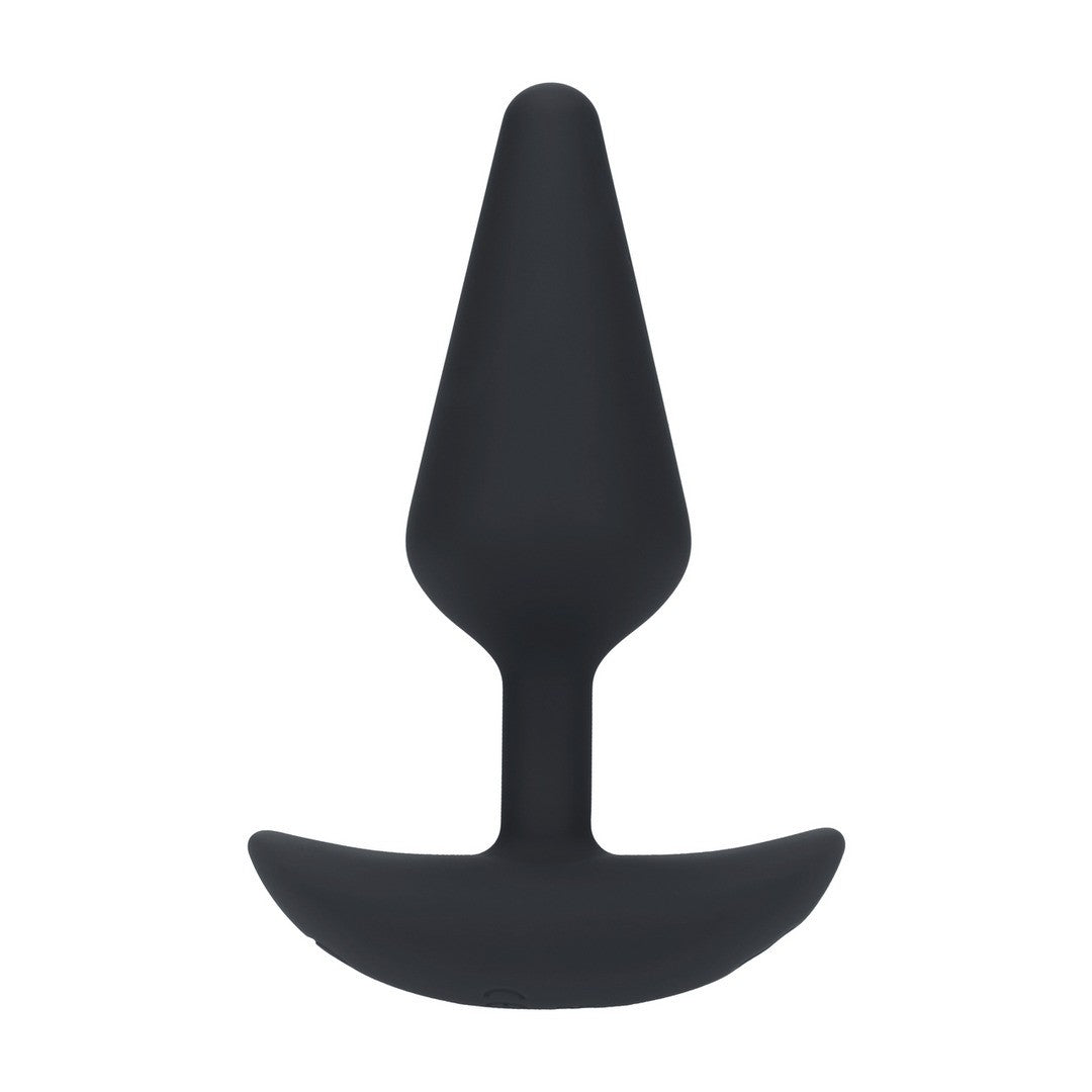 PLUG ANAL CLÁSSICO EM SILICONE COM VIBRAÇÃO M PRETO LEVELZ