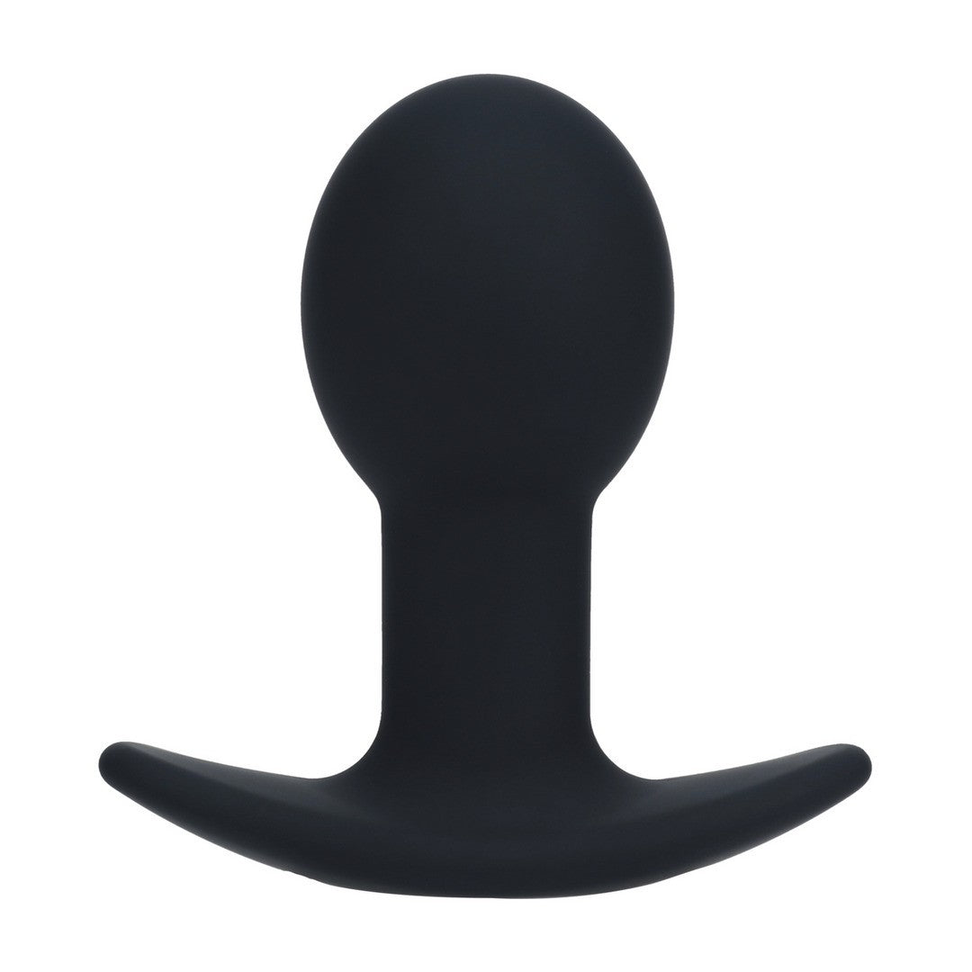 PLUG ANAL EM SILICONE COM VIBRAÇÃO SINGLE BULB PRETO LEVELZ