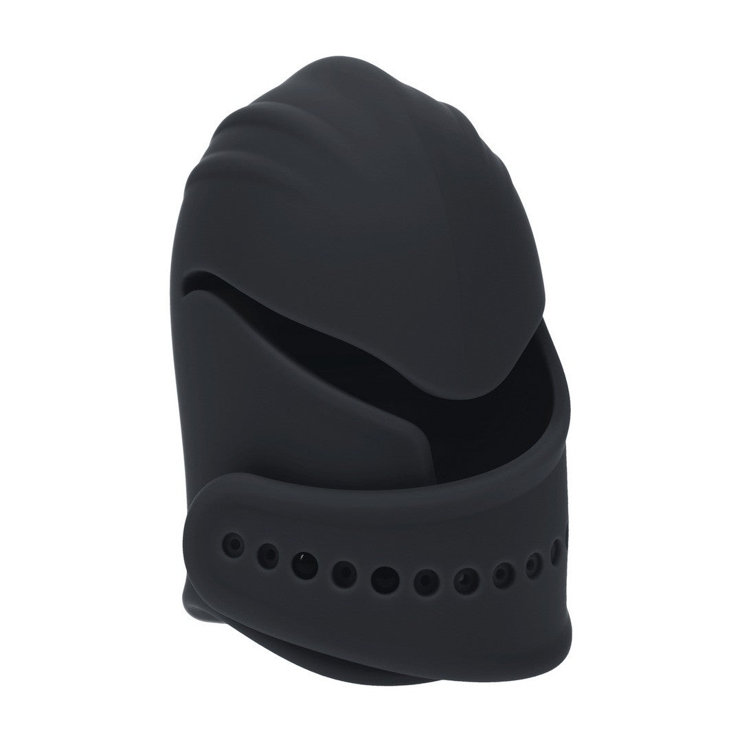 ESTIMULADOR DE GLANDE AJUSTÁVEL EM SILICONE COM VIBRAÇÃO PRETO LEVELZ