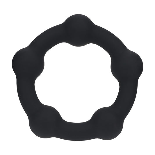 ANEL PARA O PÉNIS COM PÉROLAS M 35MM PRETO LEVELZ