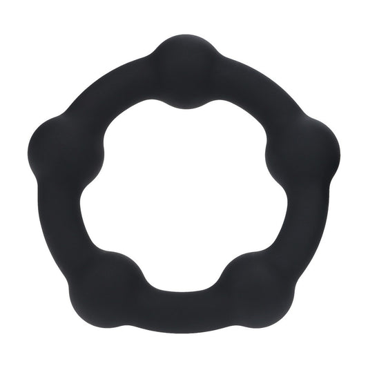 ANEL PARA O PÉNIS COM PÉROLAS L 45MM PRETO LEVELZ