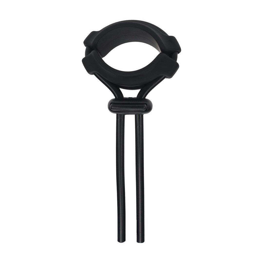 ANEL PARA O PÉNIS EM SILICONE AJUSTÁVEL E DESMONTÁVEL 5MM PRETO LEVELZ