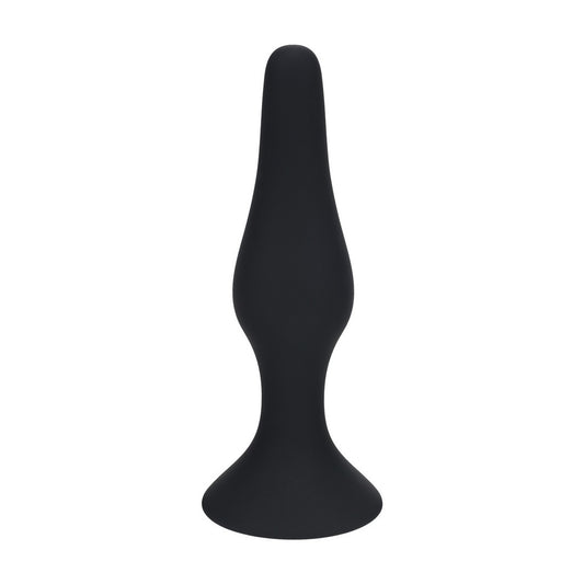 PLUG ANAL DE SILICONA SLIM L PRETO LEVELZ
