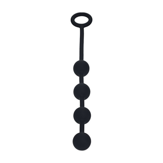 BOLAS ANAIS REDONDAS EM SILICONE S 20MM PRETAS LEVELZ