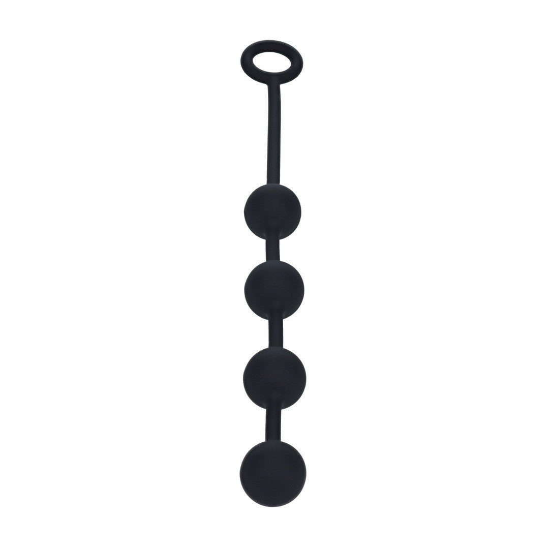 BOLAS ANAIS REDONDAS EM SILICONE M 30MM PRETAS LEVELZ