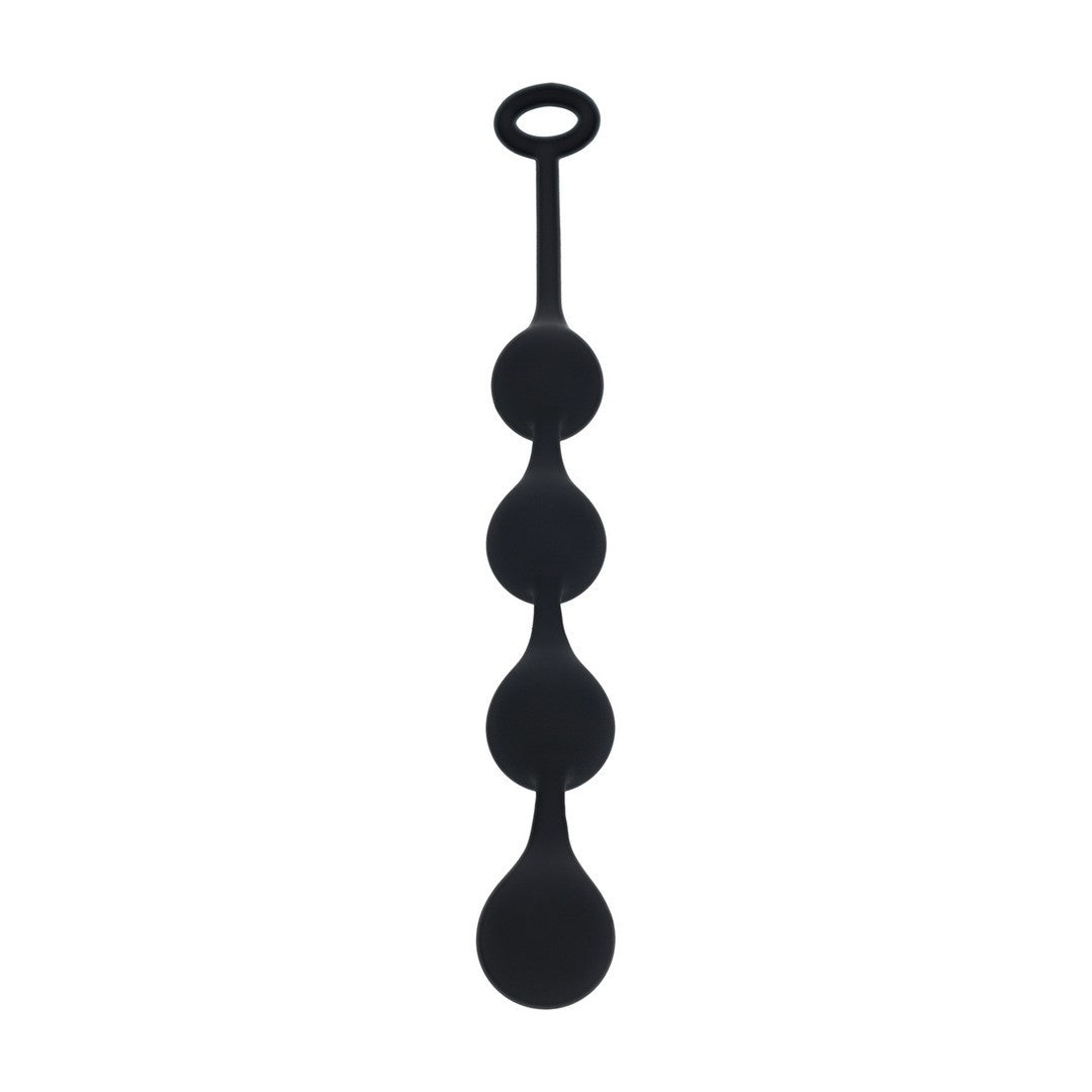 BOLAS ANAIS DE SILICONE EM FORMA DE GOTA DE ÀGUA M 30MM PRETAS LEVELZ