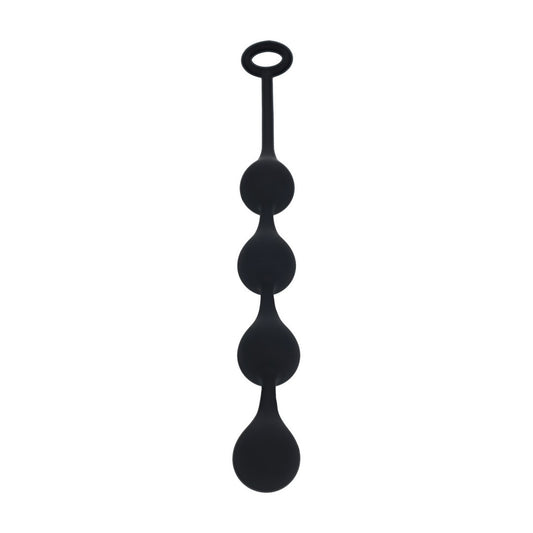 BOLAS ANAIS DE SILICONE EM FORMA DE GOTA DE ÀGUA M 30MM PRETAS LEVELZ