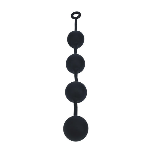 BOLAS ANAIS REDONDAS EM SILICONE XXL 60MM PRETAS LEVELZ