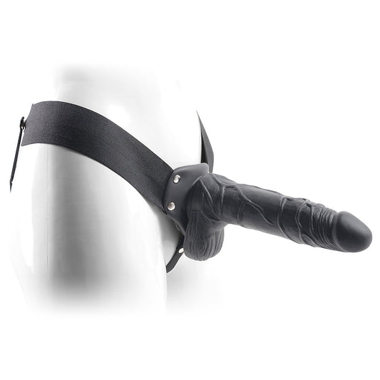 STRAP-ON OCO COM TESTÍCULOS REAL RAPTURE AIR FEELING 8 PRETO
