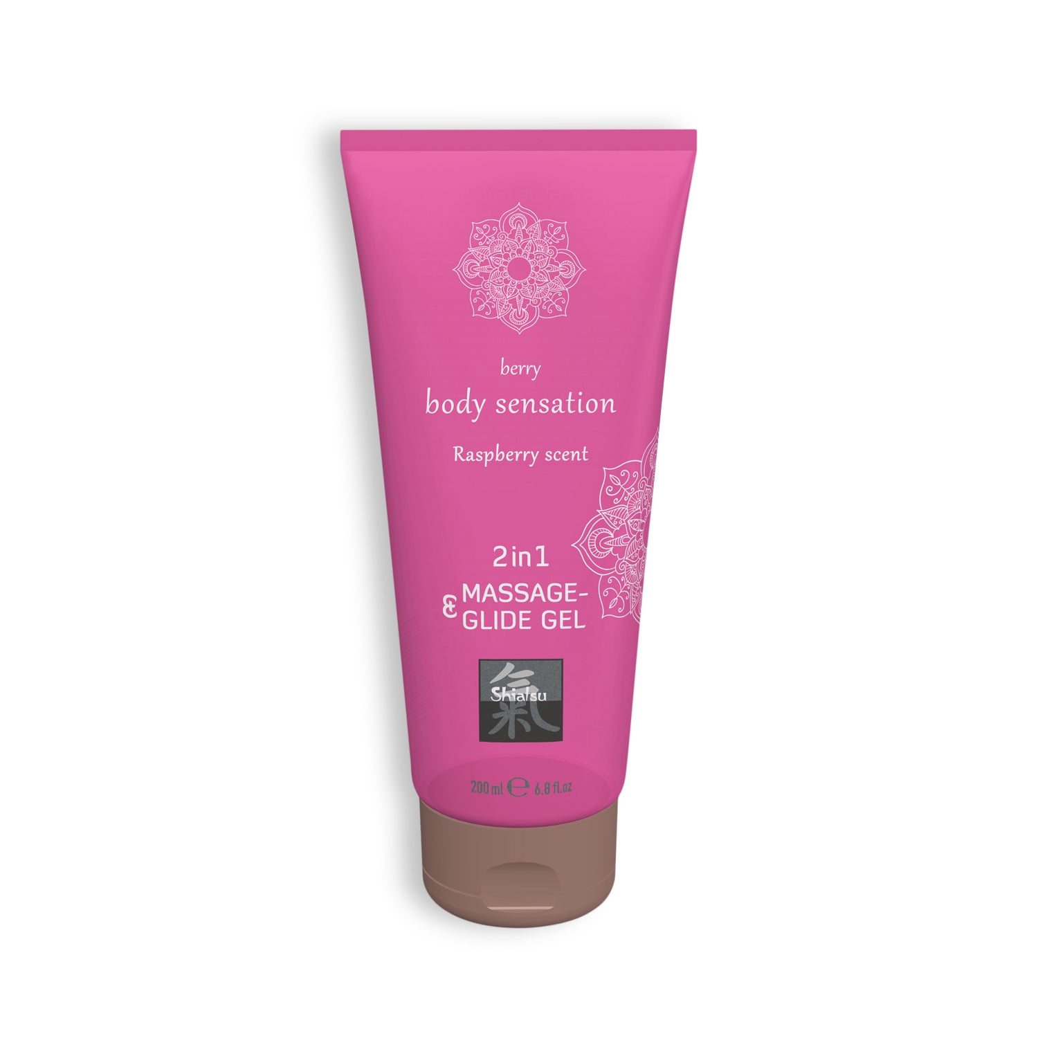 GEL DE MASSAGEM E LUBRIFICANTE 2EM1 COM SABOR A FRAMBOESA SHIATSU? 200ML