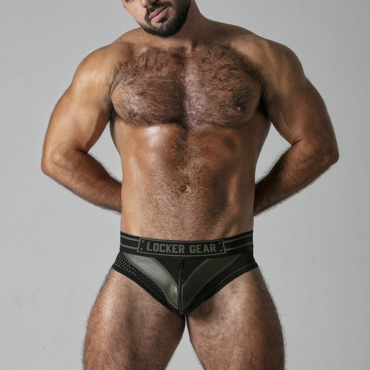 CUECA MASSIVE RUDE LOCKER GEAR CAQUI44 XXL