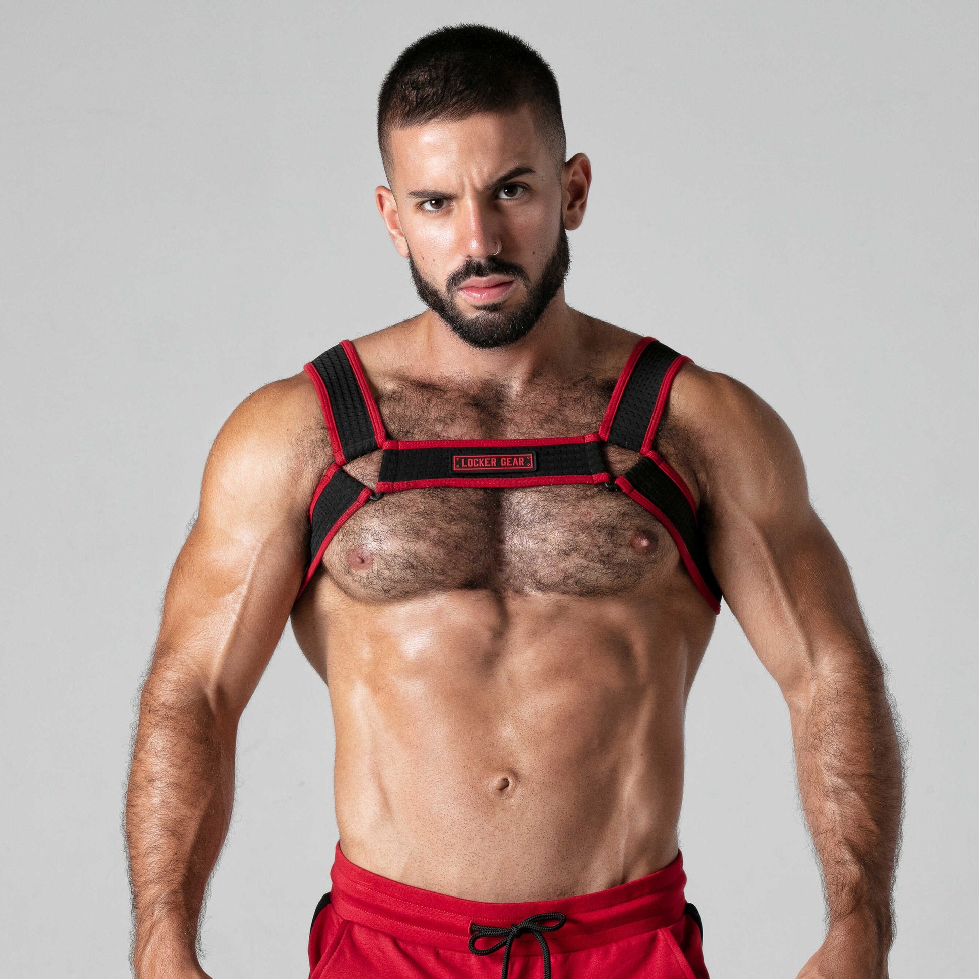 ARNÊS CORPORAL LOOK AT LOCKER GEAR VERMELHO46 3XL